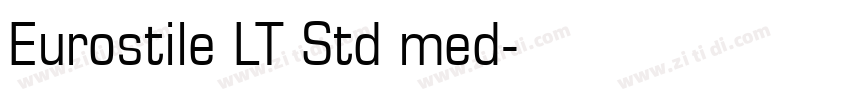 Eurostile LT Std med字体转换